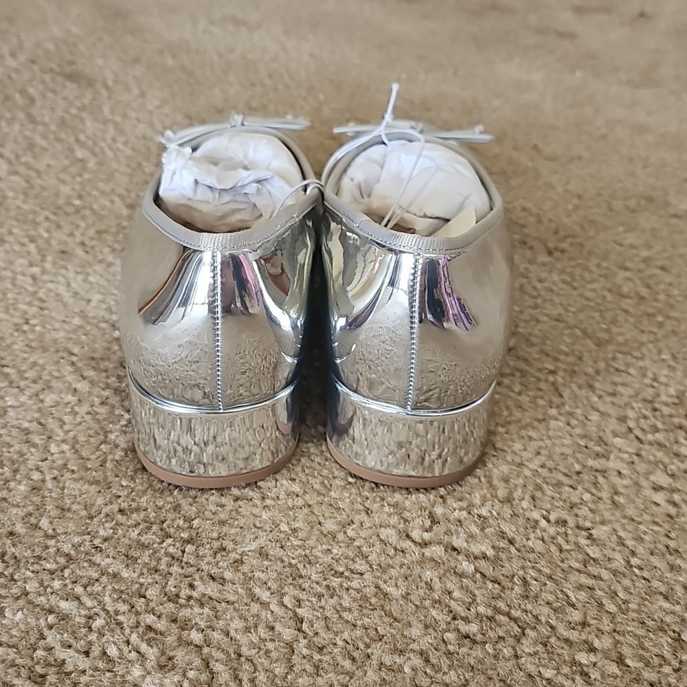 A New Day Women's Silver Ballet Pumps Size 9 - Picture 4 of 5
